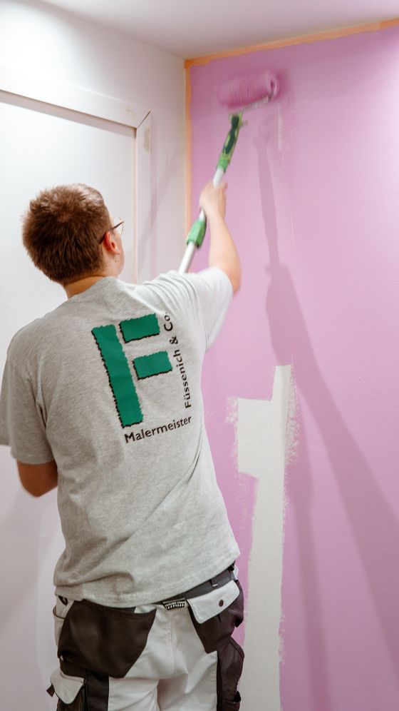 Müller und Füssenich, Maler bei der Arbeit in Bonn